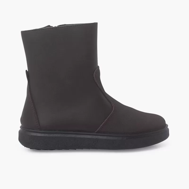 Pisamonas Botas Pele Com Reforco E Fecho-Eclair Lateral Online