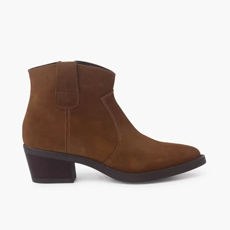 Pisamonas Botins Cowboy Camurca Outlet