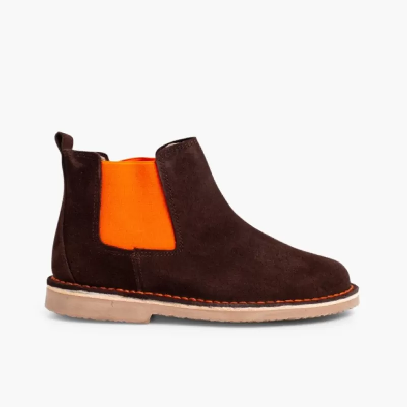 Pisamonas Botins De Camurca Criancas & Mulher Com Elasticos De Cores Outlet