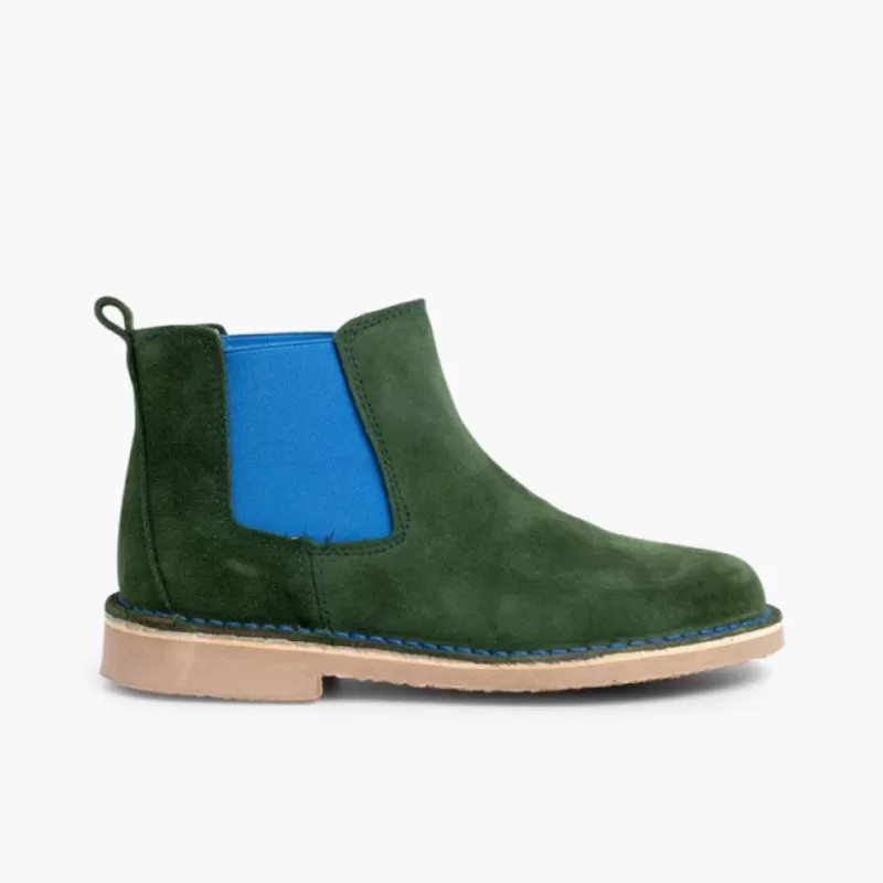 Pisamonas Botins De Camurca Criancas & Mulher Com Elasticos De Cores Outlet