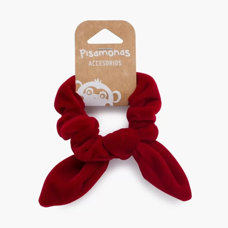 Pisamonas Elastico De Cabelo Scrunchie Veludo Com Laco Best