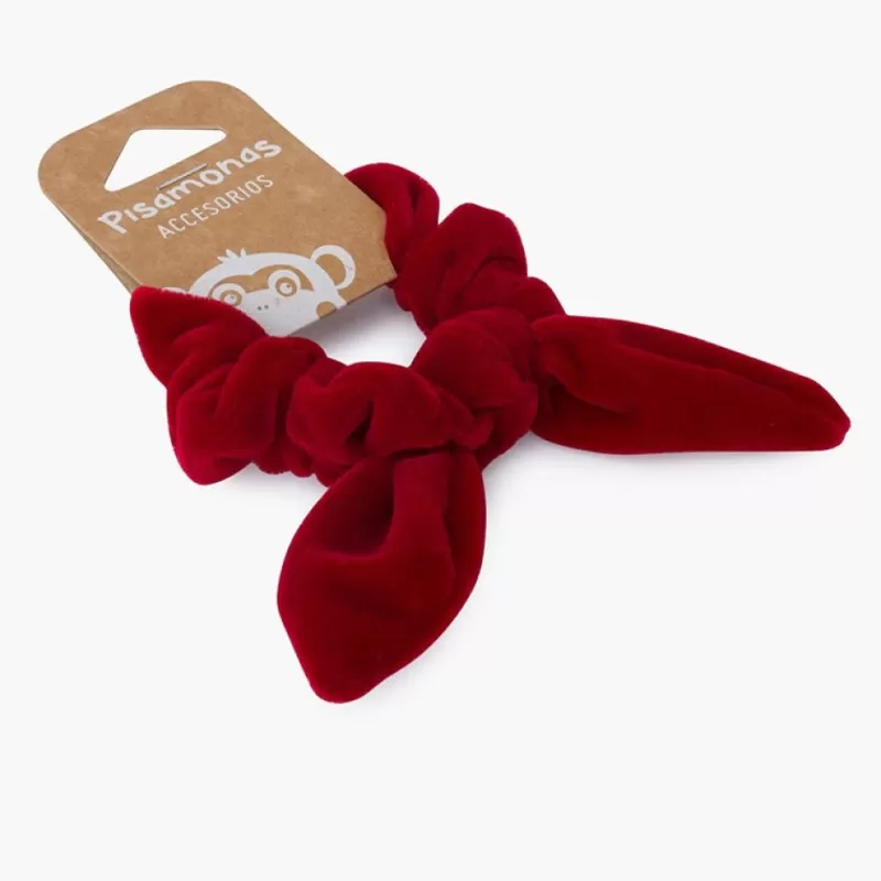 Pisamonas Elastico De Cabelo Scrunchie Veludo Com Laco Best