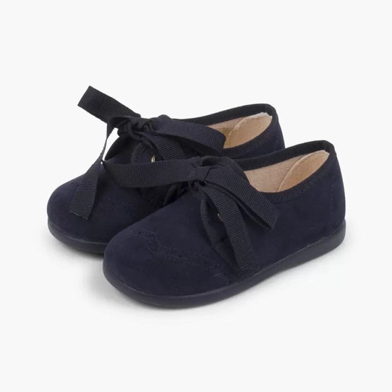 Pisamonas Sapatos Crianca Tipo Blucher Com Laco E Picotados New