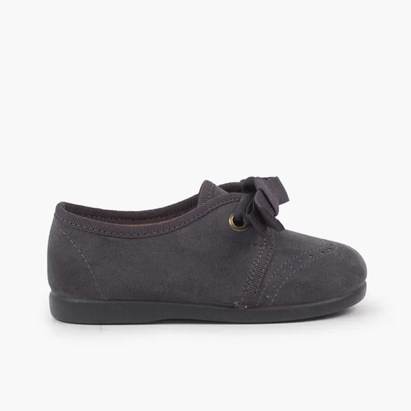 Pisamonas Sapatos Crianca Tipo Blucher Com Laco E Picotados New