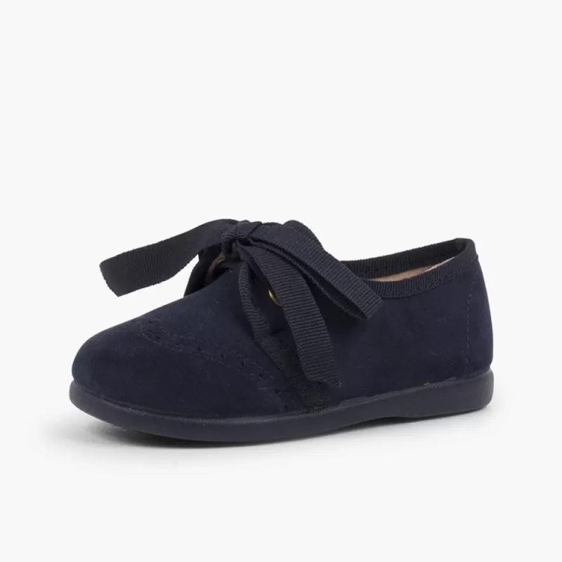 Pisamonas Sapatos Crianca Tipo Blucher Com Laco E Picotados New