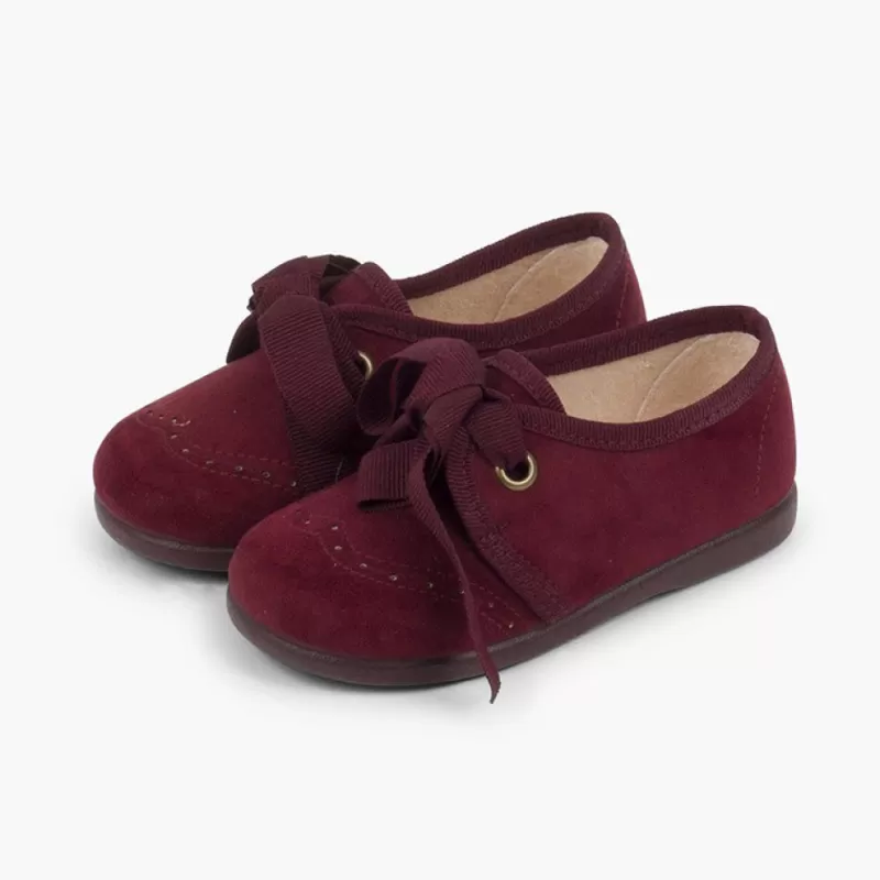 Pisamonas Sapatos Crianca Tipo Blucher Com Laco E Picotados New