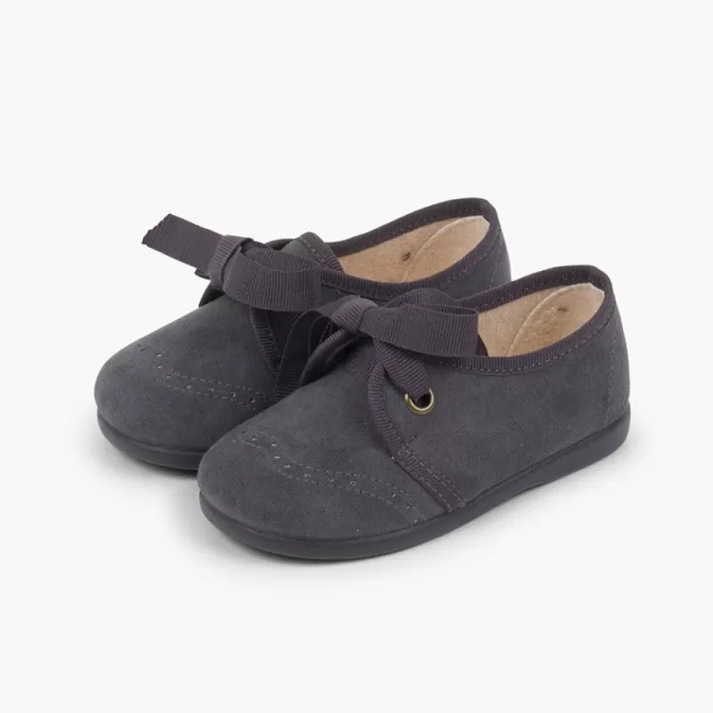 Pisamonas Sapatos Crianca Tipo Blucher Com Laco E Picotados New