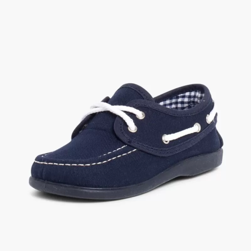 Pisamonas Sapatos De Vela Tecido Com Atacadores Clearance